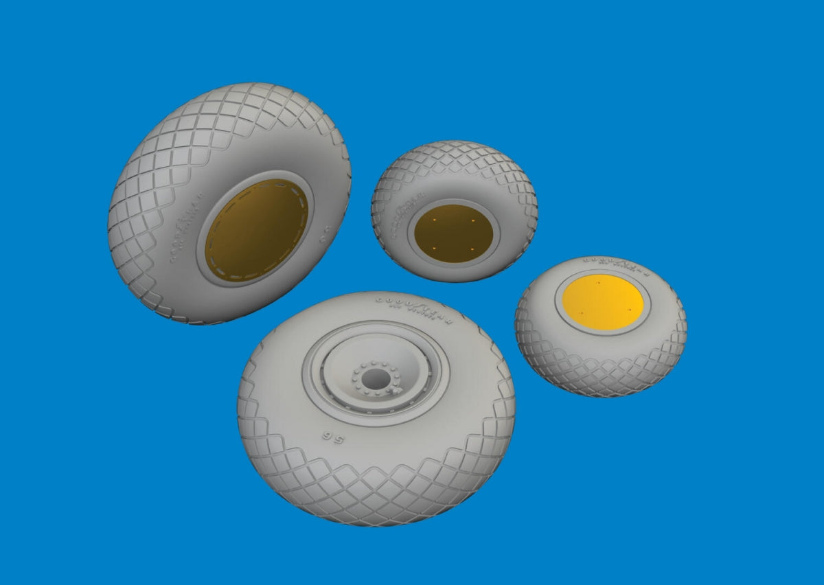 Eduard 672380 B-24H wheels AIRFIX 1/72 – zdjęcie 3