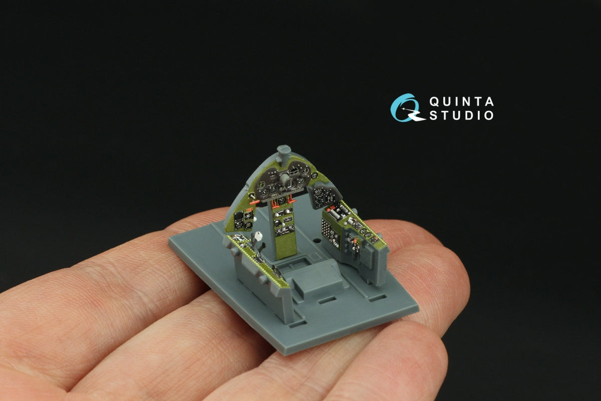 Quinta Studio QD48413 F6F-3E/N Hellcat 3D-Printed &amp;amp; coloured Interior on decal paper (Eduard) 1/48 – imagen 8