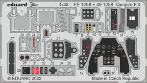 Eduard BIG49328 Vampire F.3 AIR 1/48 – immagine 3