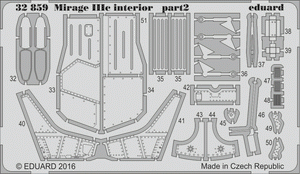 Eduard 32859 Mirage IIIc interior ITALERI 1/32 – immagine 2