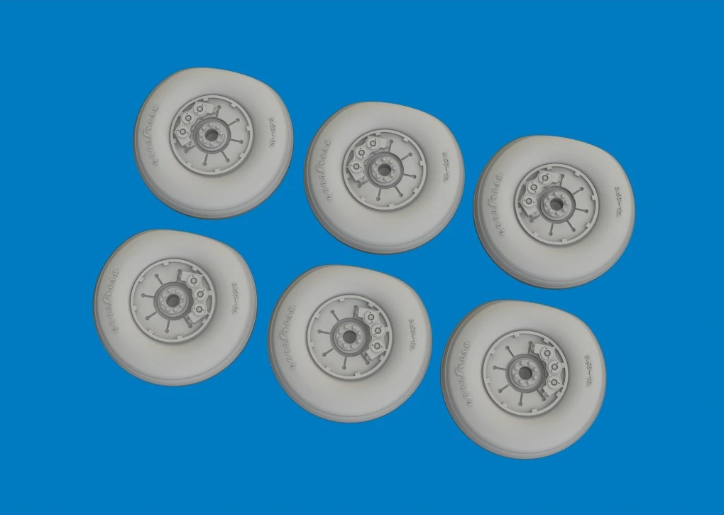 Eduard 672393 Chinook HC.1 wheels AIRFIX 1/72 – imagen 2