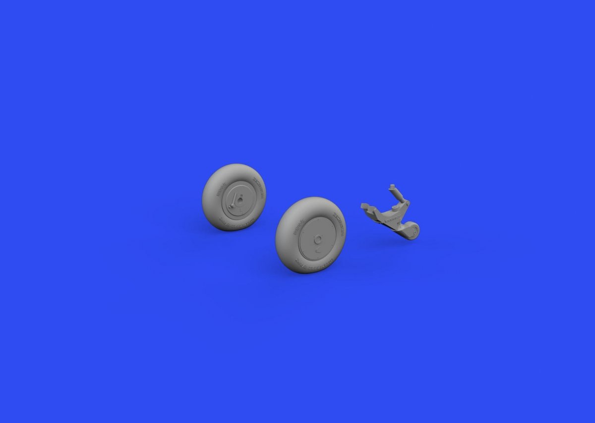 Eduard 648808 A6M wheels w/ smooth tire EDUARD 1/48 – imagen 2