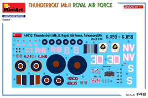 MiniArt 48012 THUNDERBOLT Mk.II. ROYAL AIR FORCE. ADVANCED KIT 1/48 – imagen 2