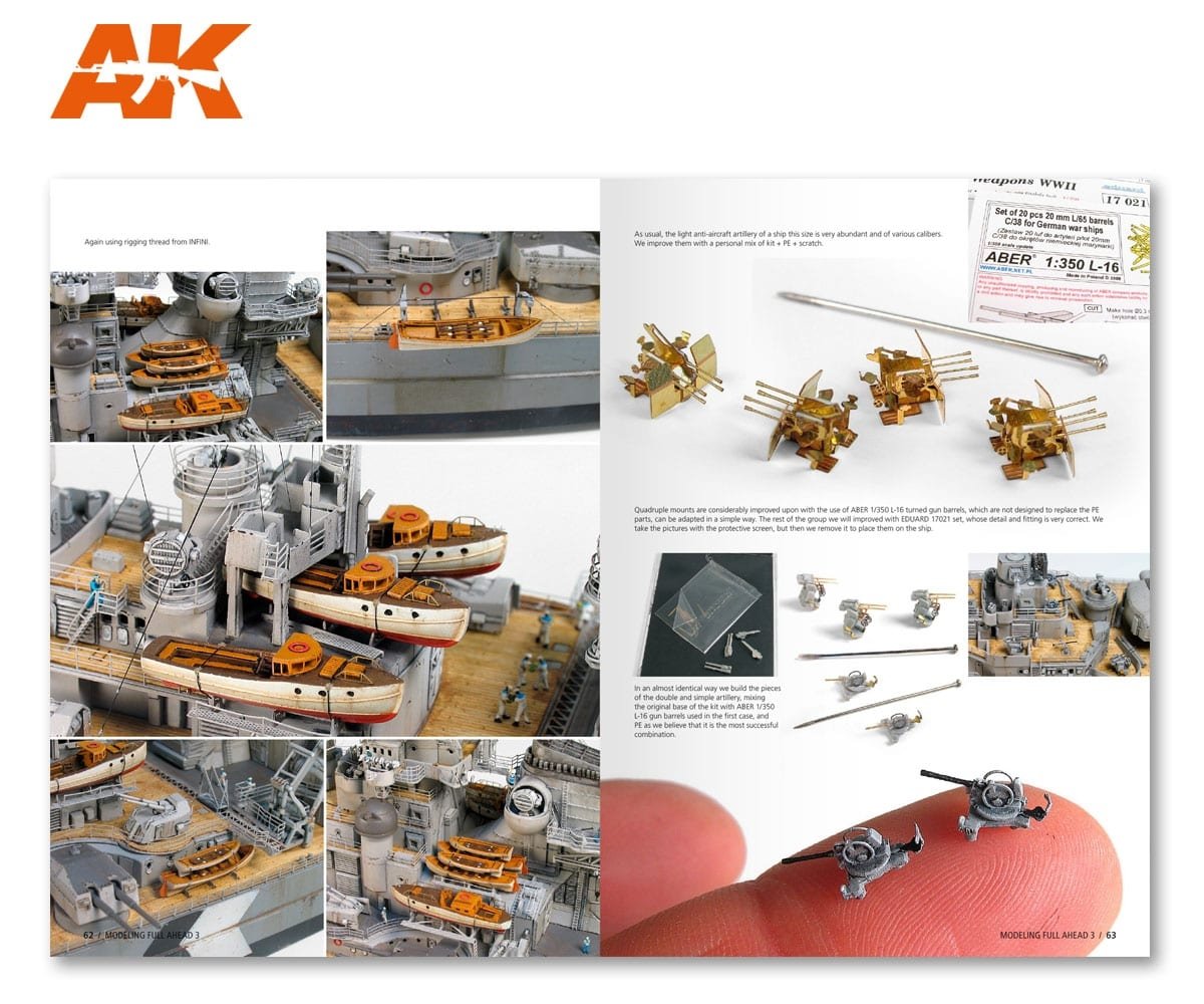 AK Interactive AK249 MODELLING FULL AHEAD 3: BISMARK &amp;amp; TIRPITZ (English) – imagen 10