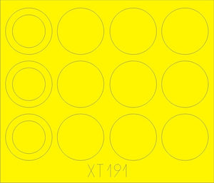 Eduard XT191 Merkava IIID wheel masks 1/35 HOBBY BOSS