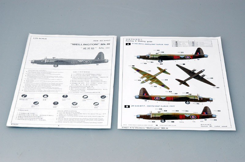 Trumpeter 01627 Wellington Mk. 3 1/72 – zdjęcie 4