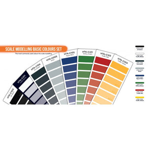 Hataka HTK-CS100 Scale Modelling Basic Colours set (8x17ml) – immagine 3