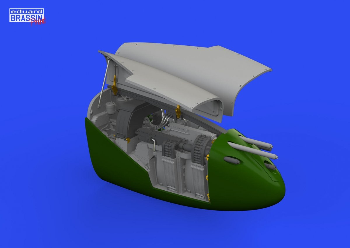 Maquette Eduard 648790 P-38J baie de canon avant, impression Tamiya 1/48 – image 2