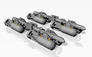 Armory Models ACA4810c MZBD-4UT w/ 4x OFAB-100-120 Soviet high-explosive bombs, resin ordnance set w/ PE parts 1/48 – immagine 2