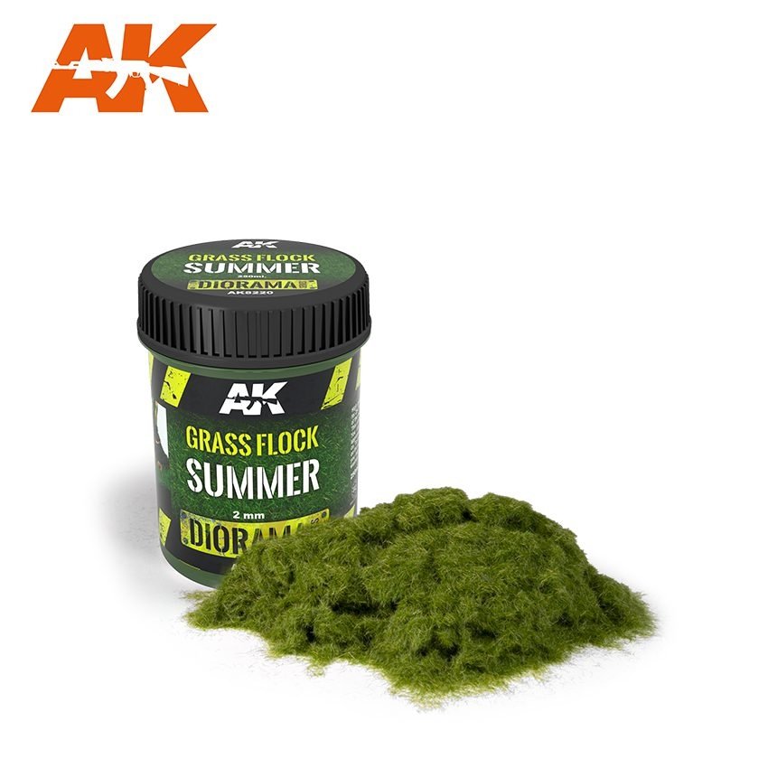 AK Interactive AK8220 FLOCON DE GAZON 2MM ÉTÉ / Toiture de gazon
