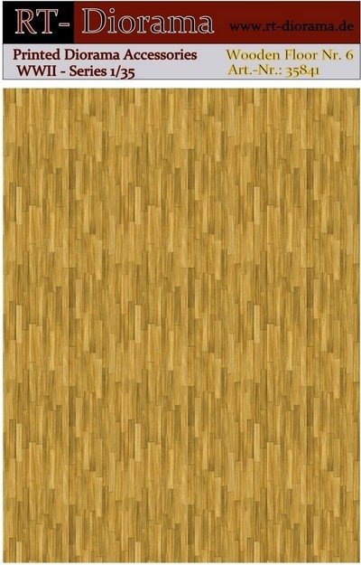 RT-Diorama 35841 Printed Accessories: Wooden Floor Nr.6 1/35