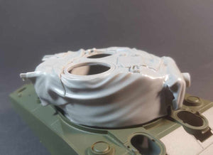 Panzer Art RE35-785 M4 Sherman M23 turret with canvas winter camouflage cover 1/35 – image 3