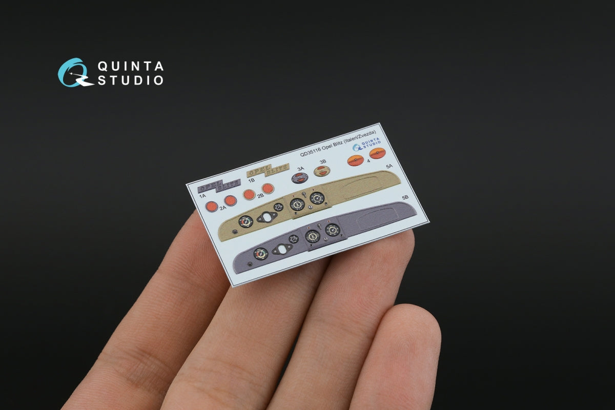Quinta Studio QD35116 Opel Blitz 3D-Printed &amp;amp; coloured Interior on decal paper (Italeri/Zvezda) 1/35 – immagine 3
