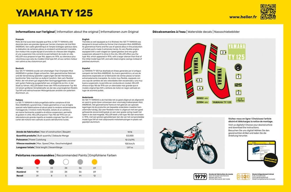 Heller 80902 Yamaha TY 125 1/8 – image 3