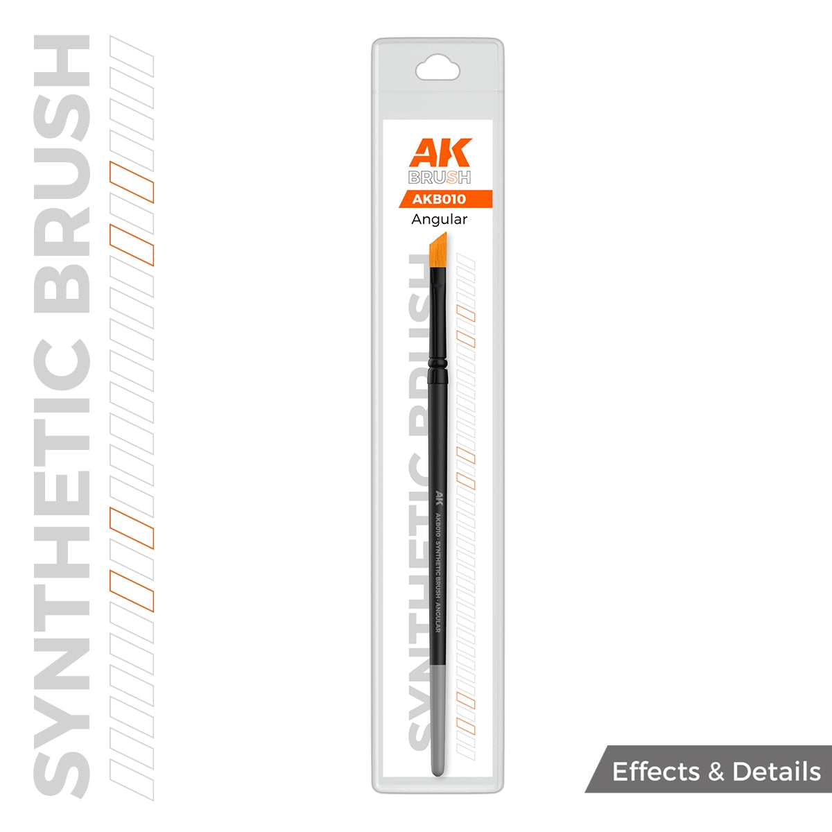 AK Interactive AKB010 AK SYNTHETIC BRUSH – ANGULAR – imagen 2