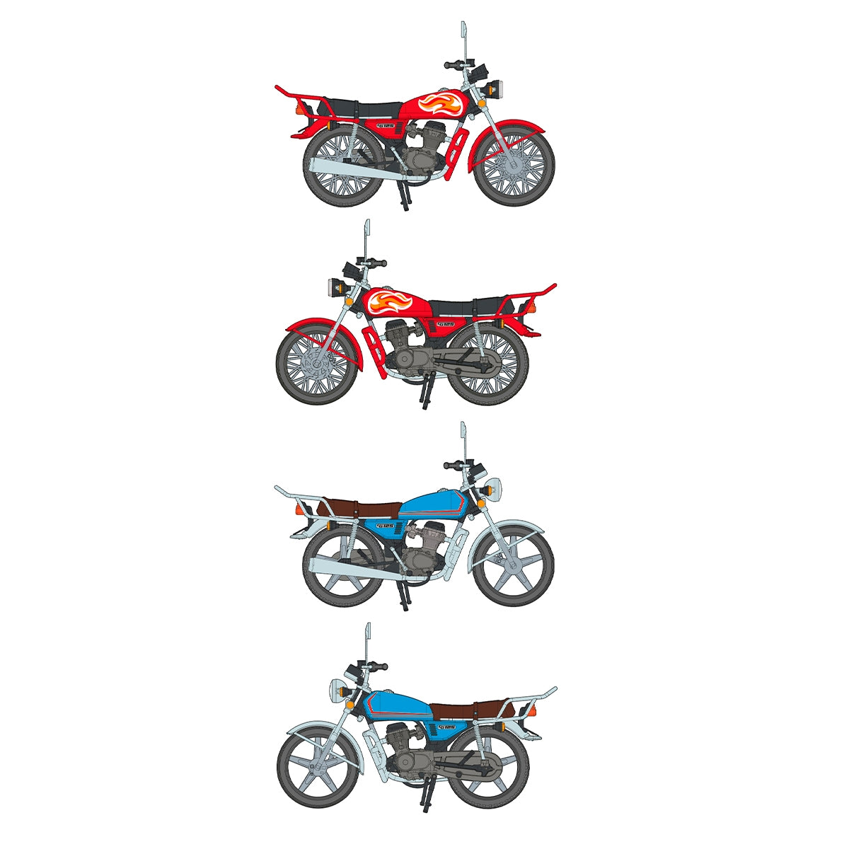 AK Interactive AK35027 CG125 JAPANESE MOTORCYCLE 1/35 – image 6