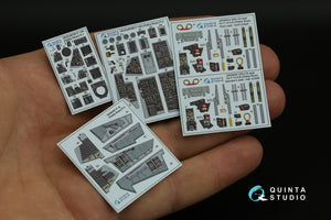 Quinta Studio QD48395 F-14A 3D-Printed &amp;amp; coloured Interior on decal paper (Hobby Boss) 1/48 – immagine 3