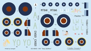 Décalcomanies Exito ED48003 Sexy Spitfires - Supermarine Spitfire LF Mk Vb - VIII - IXe 1/48 – image 2