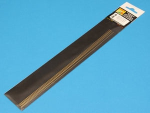 Aber BR10 Pręty mosiężne Ø 1,0mm długość 245mm x 5 szt. / Brass round rods Ø 1,0mm length 245mm x 5 pcs. – imagen 2