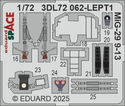 Eduard 3DL72062 MiG-29 9-13 SPACE GREAT WALL HOBBY 1/72 – imagen 4
