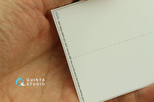 Quinta Studio QRV-025 Double riveting rows (rivet size 0.20 mm, gap 0.8 mm, suits 1/32 scale), White color, total length 5,8 m/19 ft – imagen 6