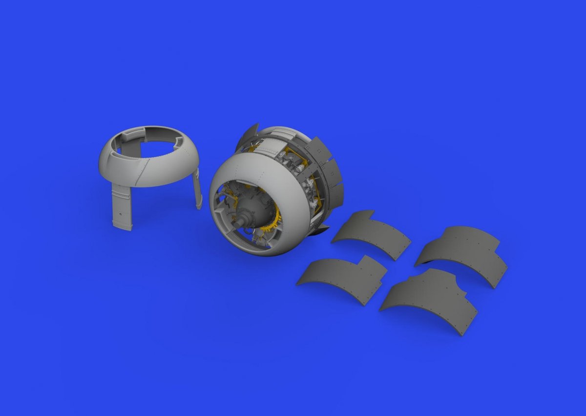 Eduard 648826 F4F-3 engine late PRINT EDUARD 1/48 – imagen 2