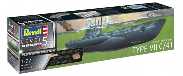 Revell 05163 Sous-marin allemand Type VII C/41 (1/72)