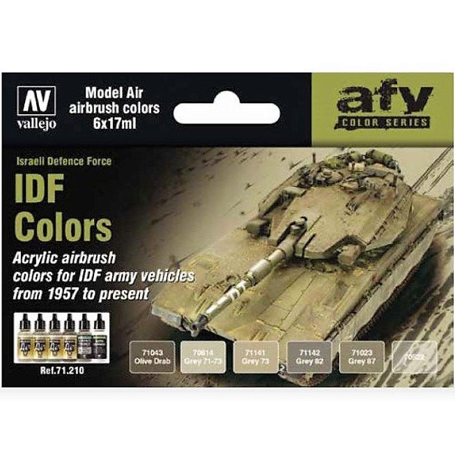 Vallejo 71210 IDF Army Colors 1957 (6x17ml)