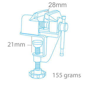 Étau d&amp;#39;établi miniature Modelcraft PVC7002 – image 2