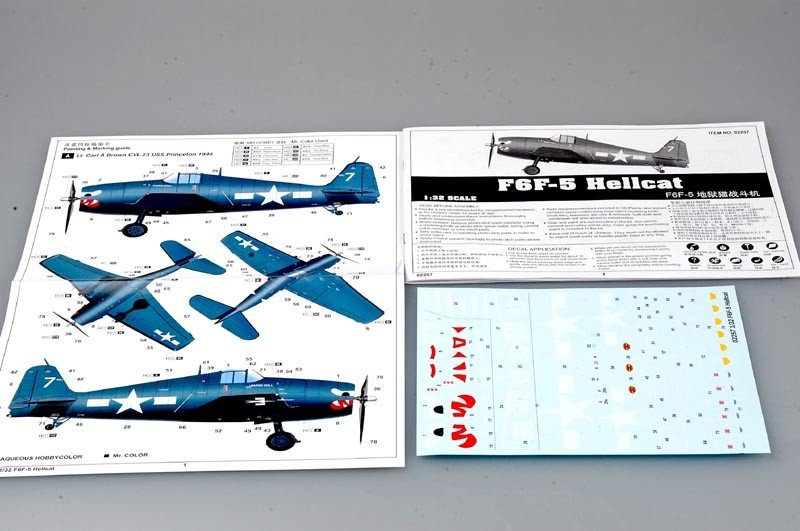 Trumpeter 02257 Grumman F6F-5 Hellcat 1/32 – imagen 4