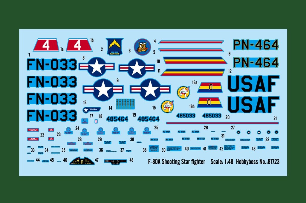 Hobby Boss 81723 F-80A Shooting Star fighter 1/48 – Bild 4