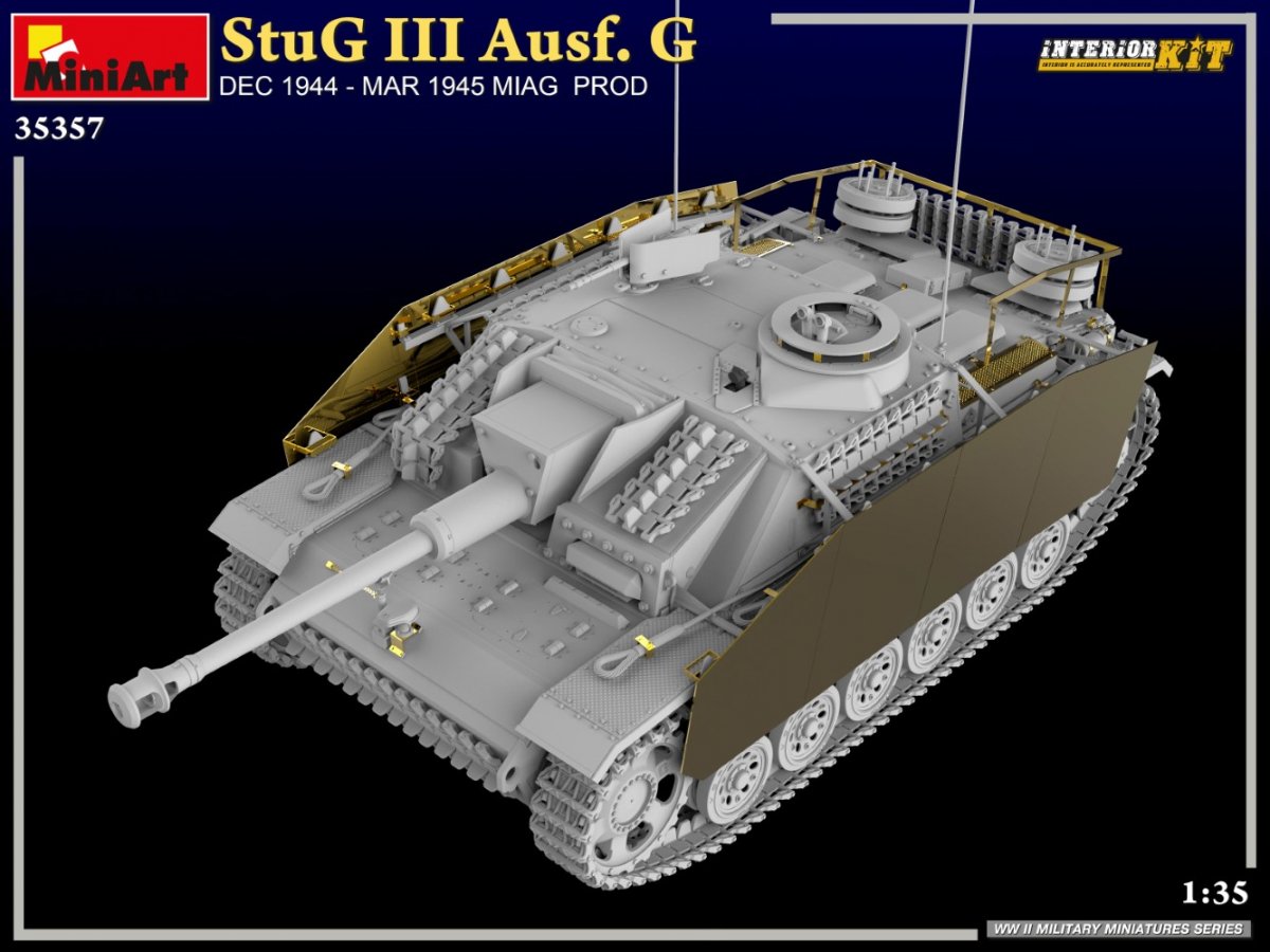 MiniArt 35357 StuG III Ausf. G DEC 1944 – MAR 1945 MIAG PROD. INTERIOR KIT 1/35 – immagine 3