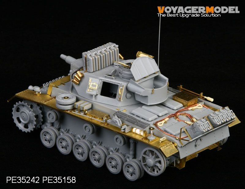 Voyager Model PE35242 WWII German Pz.Kpfw.III Ausf.N sPz.Abt 501 Afrika For DRAGON 6431 1/35 – imagen 4