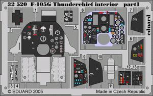Intérieur du F-105G Eduard 32520 au 1/32 TRUMPETER – image 5