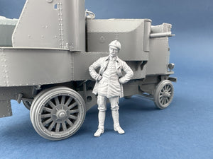 Copper State Models F35-053 Officier de voiture blindée allemande en veste de cuir 1/35 – image 2
