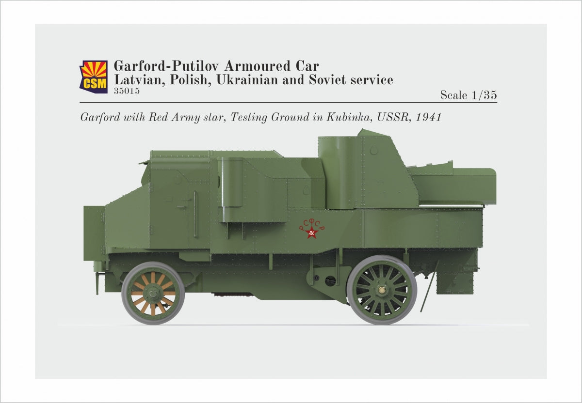 Copper State Models 35015 Garford-Putilov Armoured Car, Latvian, Polish, Ukrainian, Soviet Service 1/35 – imagen 2