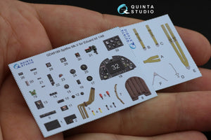 Quinta Studio QD48189 Spitfire Mk.V 3D-Printed &amp;amp; coloured Interior on decal paper (for Eduard kit) 1/48 – immagine 5