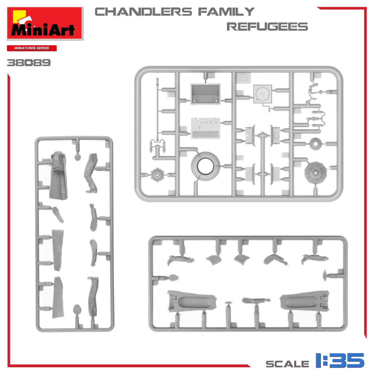 MiniArt 38089 RÉFUGIÉS. FAMILLE CHANDLER 1/35 – image 3