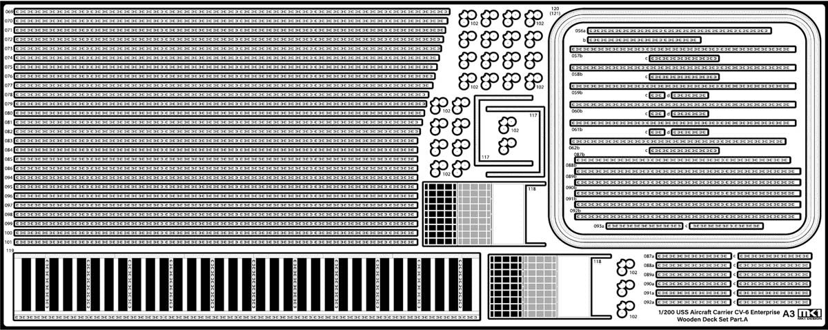 MK1 Design MD-20023 USS CV-6 Enterprise Wooden Deck for Trumpeter 1/200 – zdjęcie 10