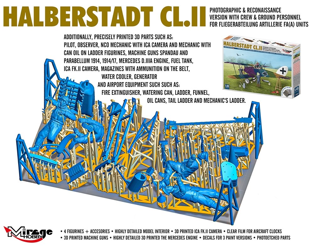 Mirage Hobby 480005 Halberstadt CL.II 1/48 – zdjęcie 5