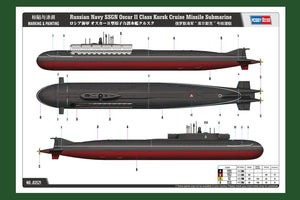 Hobby Boss 83521 Russian Navy SSGN Oscar II Class Kursk Cruise Missile Submarine 1/350 – imagen 2