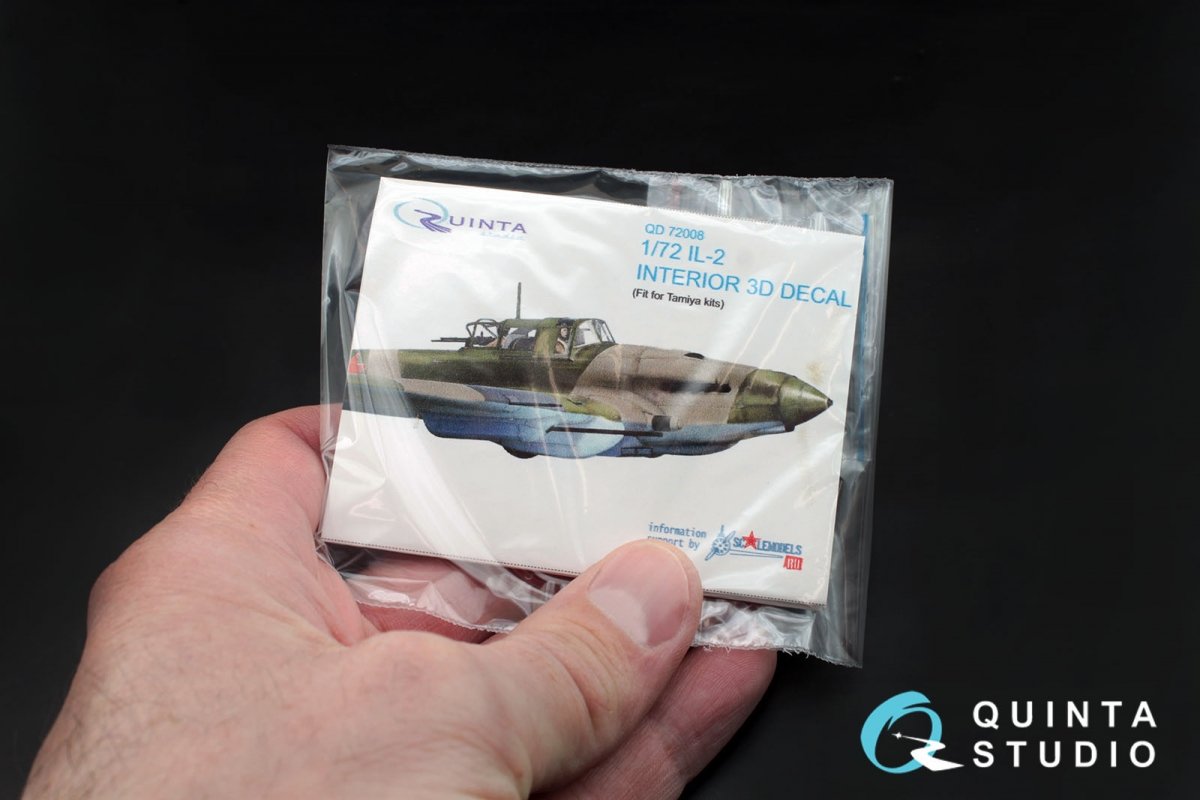 Quinta Studio QD72008 IL-2 Shturmovik 3D-Printed &amp;amp; coloured Interior on decal paper (for Tamiya kit) 1/72 – imagen 7