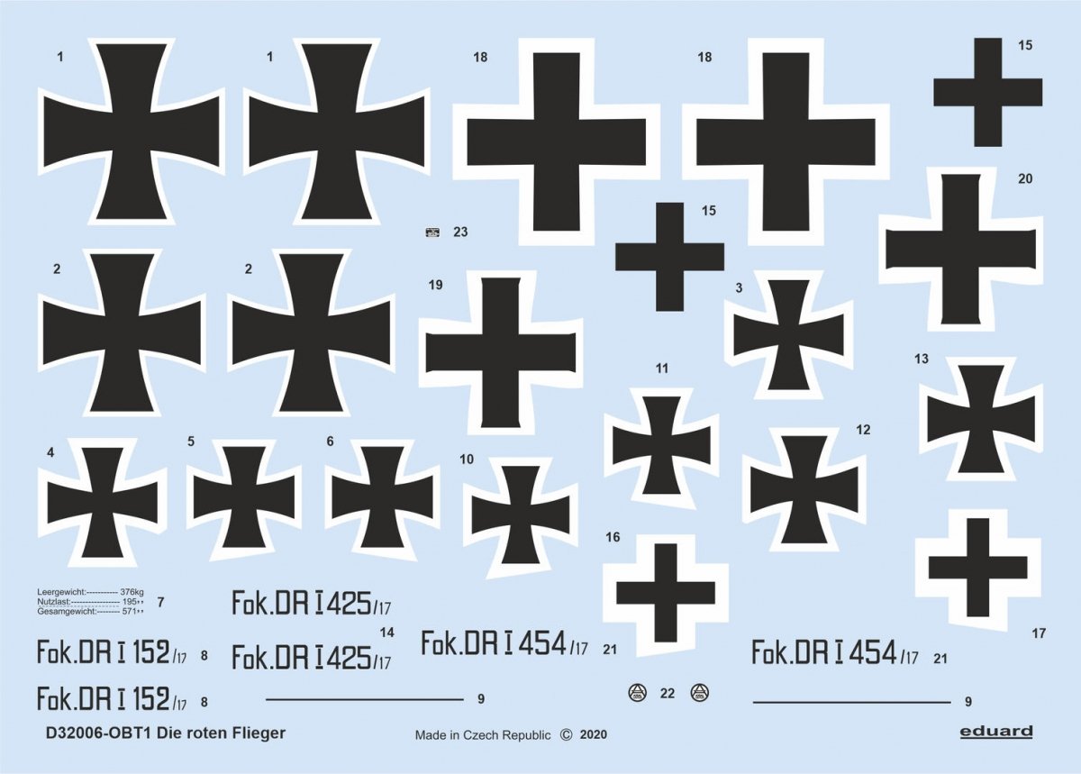 Eduard D32006 Die roten Flieger for Meng 1/32