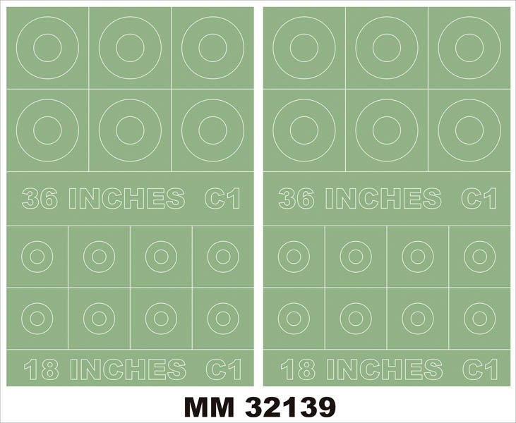 Montex MM32139 RAF ROUNDELS TYPE C1 36.18 Inches