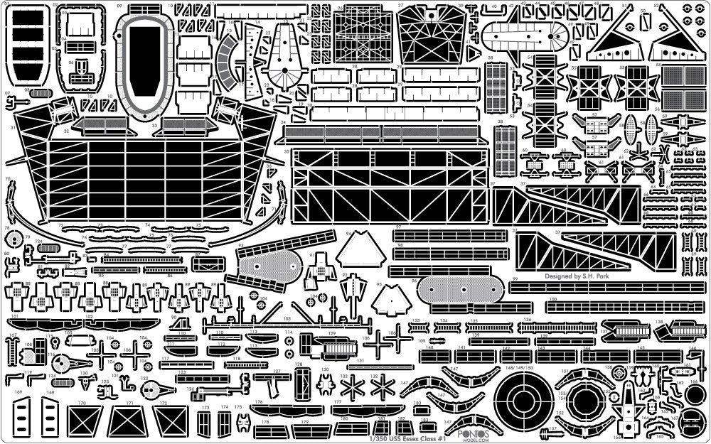Pontos 35006F1 USS CV-9 Essex 1943 Detail Up Set 1/350 – imagen 12