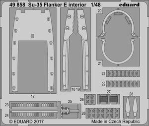 Eduard 49858 Su-35 Flanker E interior KITTY HAWK 1/48 – zdjęcie 2