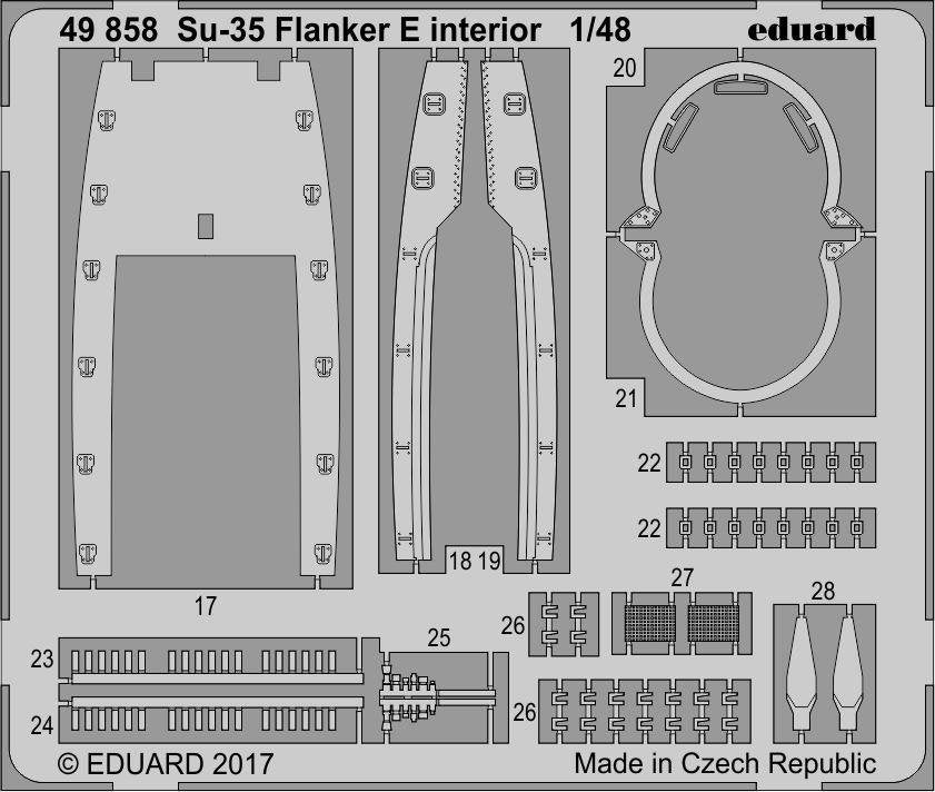 Eduard 49858 Su-35 Flanker E interior KITTY HAWK 1/48 – zdjęcie 2