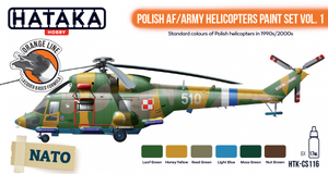 Hataka HTK-CS116 Polish AF / Army Helicopters paint set vol. 1 6x17ml – imagen 2