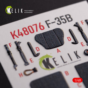 KELIK K48076 F-35B interior 3D decals for Tamiya kit 1/48 – imagen 5