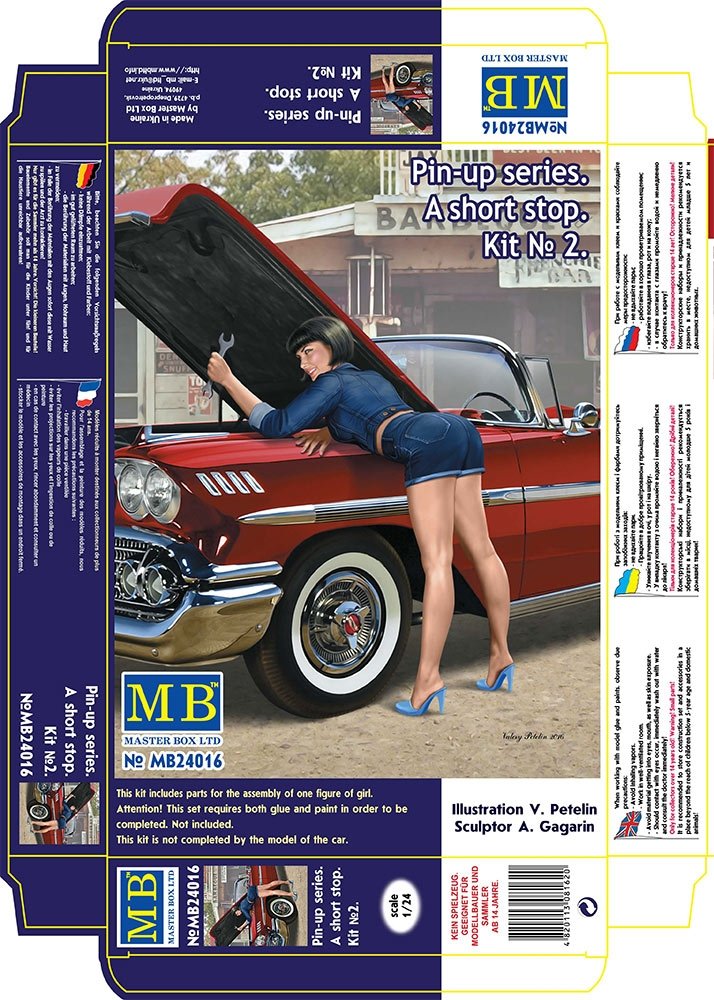 Master Box 24016 Pin-up series. &amp;quot;A short stop&amp;quot;. Kit No. 2 1/24 – image 3
